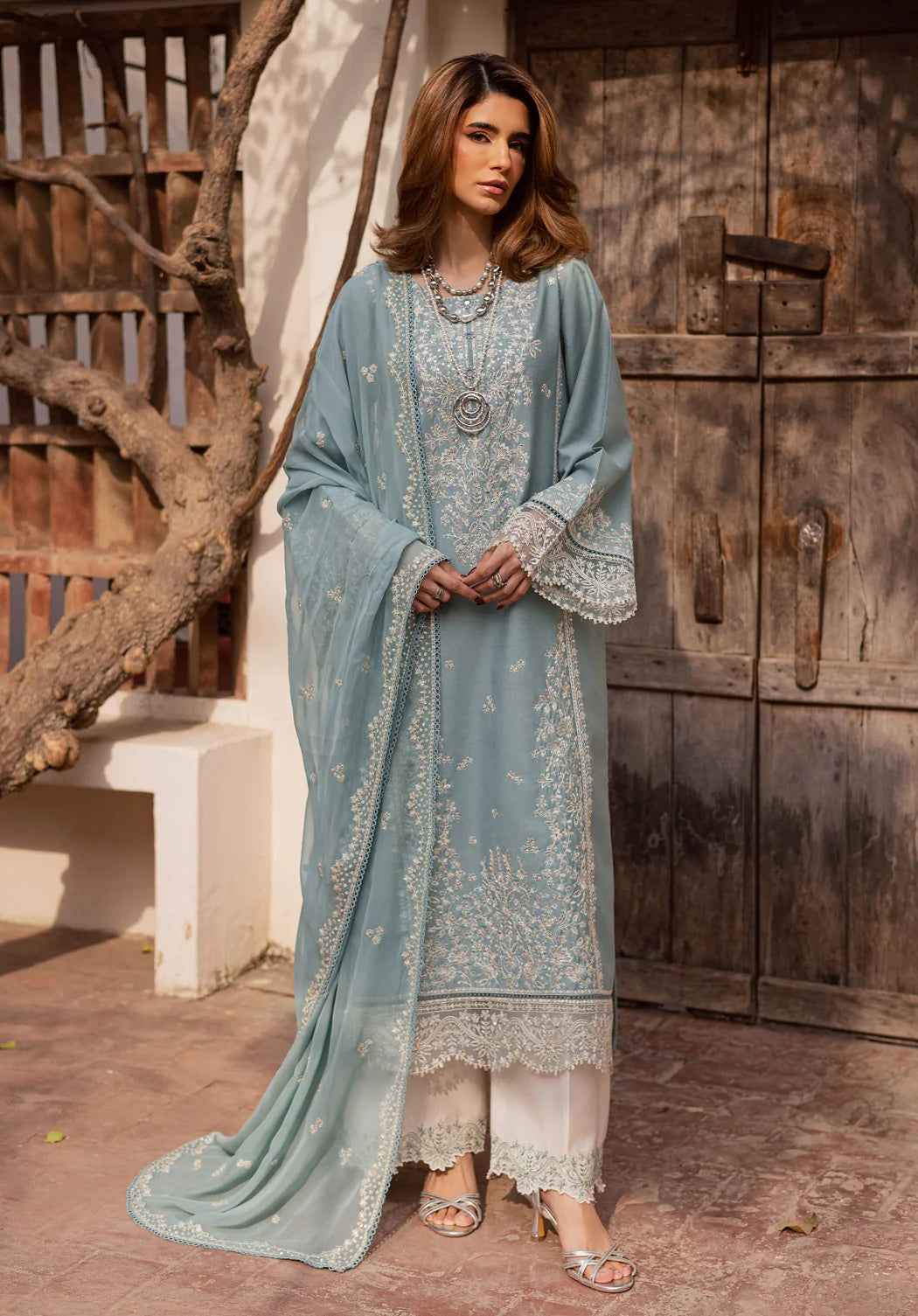 Batik - Naisha - Luxury Lawn Embroidered 3 Piece Unstitched