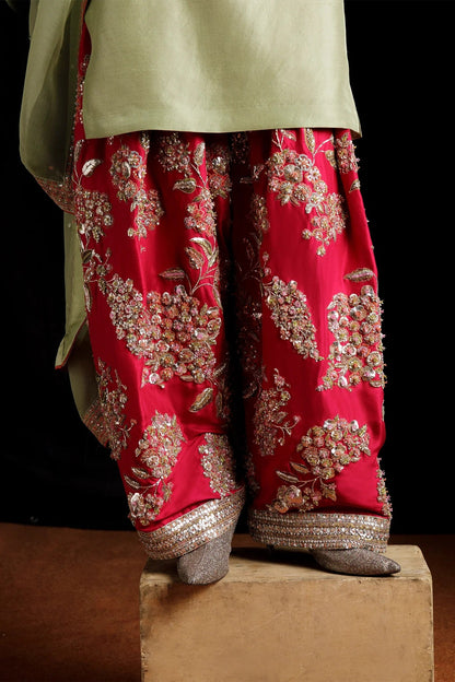 Hussain Rehar - Luxury Raw Silk Embroidered 3 Piece Unstitched - Doron