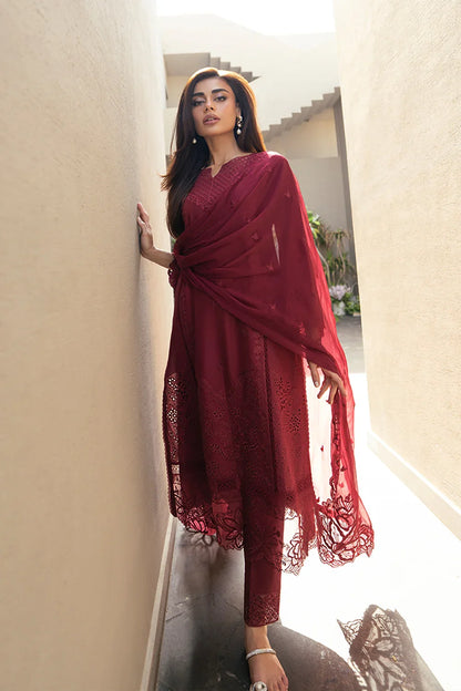 Azure Luxury Lawn Embroidered Unstitched Collection ROSSO ROYAL