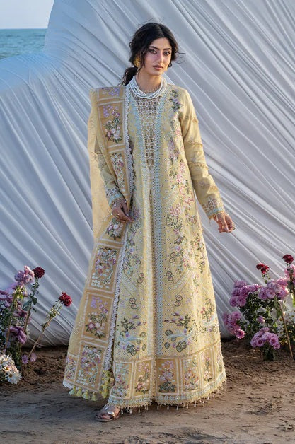 Mahnur - Luxury Lawn Embroidered 3 Piece Unstitched