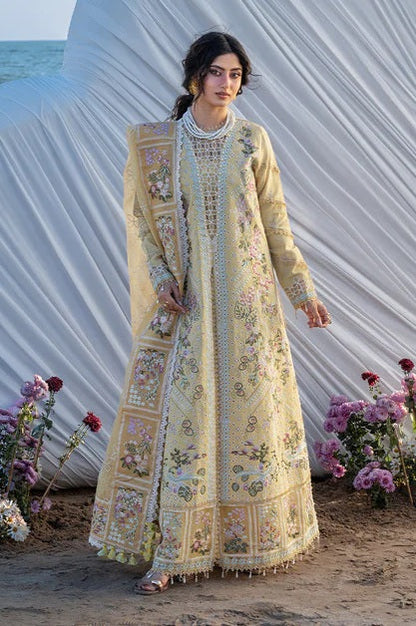 Mahnur - Luxury Lawn Embroidered 3 Piece Unstitched