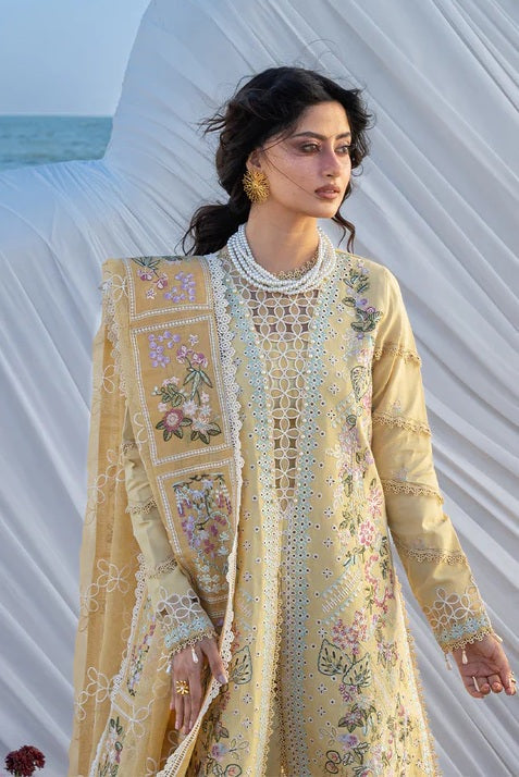 Mahnur - Luxury Lawn Embroidered 3 Piece Unstitched