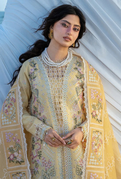 Mahnur - Luxury Lawn Embroidered 3 Piece Unstitched