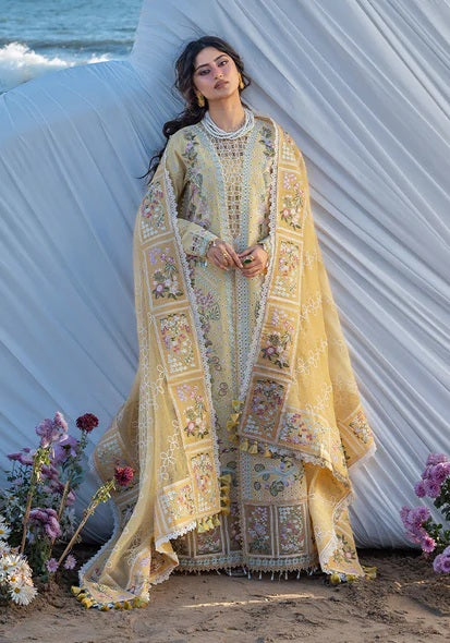 Mahnur - Luxury Lawn Embroidered 3 Piece Unstitched