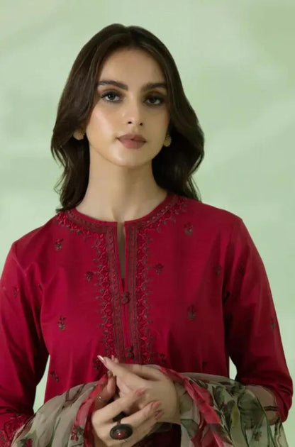SAPPHIRE - Unstitched Embroidered Dhanak 3PC