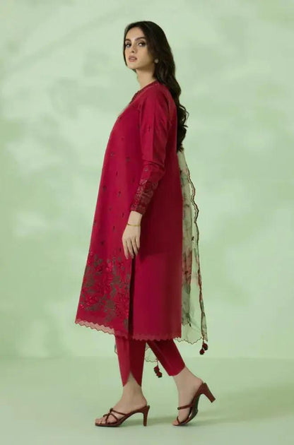 SAPPHIRE - Unstitched Embroidered Dhanak 3PC