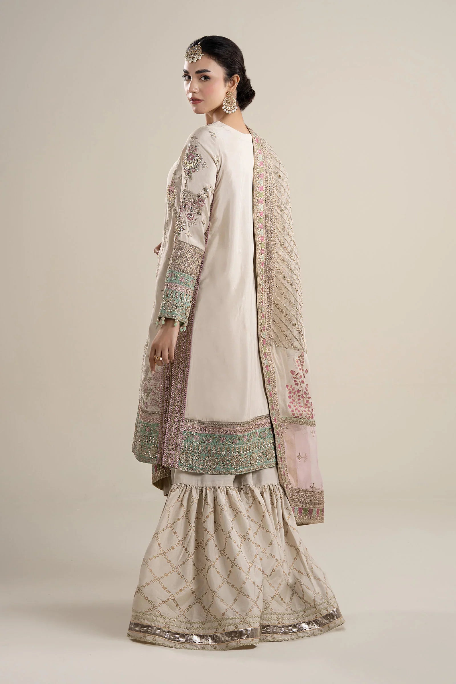 Maria.B Luxury Bamber Raw Silk 3 Pc Unstitched Collection SF