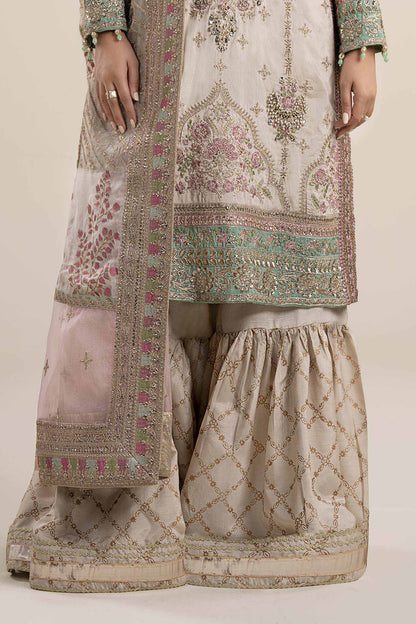 Maria.B Luxury Bamber Raw Silk 3 Pc Unstitched Collection SF