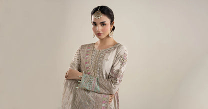 Maria.B Luxury Bamber Raw Silk 3 Pc Unstitched Collection SF