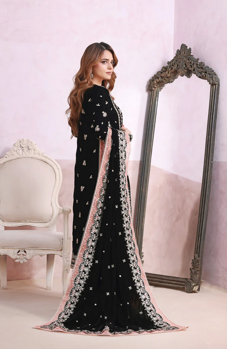 Aneelas Wedding Velvet Embroidered Unstitched Collection