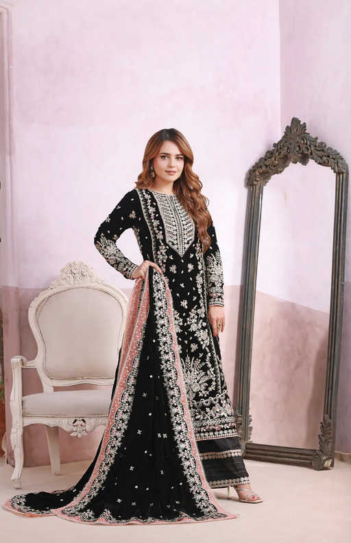 Aneelas Wedding Velvet Embroidered Unstitched Collection