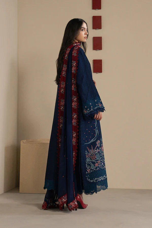 Ziva Luxury Lawn Embroidered Collection Unstitched Vela - Sorelle