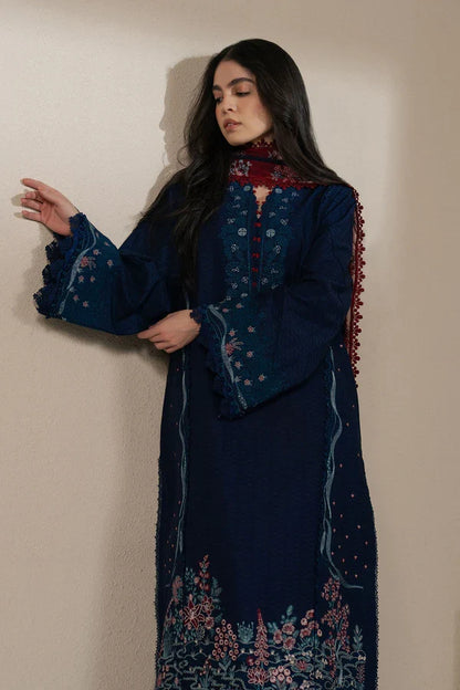 Ziva Luxury Lawn Embroidered Collection Unstitched Vela - Sorelle