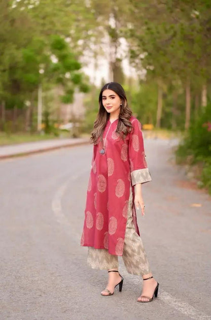 Urge 2PC Unstitched Lawn Printed Shirt with Printed Trousers