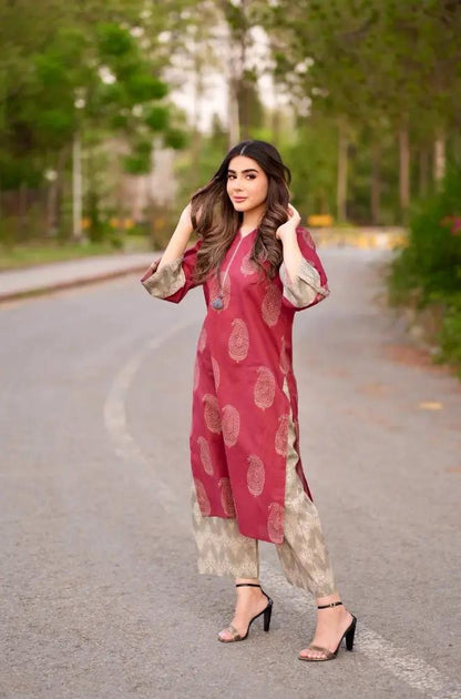 Urge 2PC Unstitched Lawn Printed Shirt with Printed Trousers