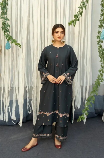 Urge - 3PC Lawn Embroidered Shirt with Printed Cotton Net Dupatta (Unstitched)