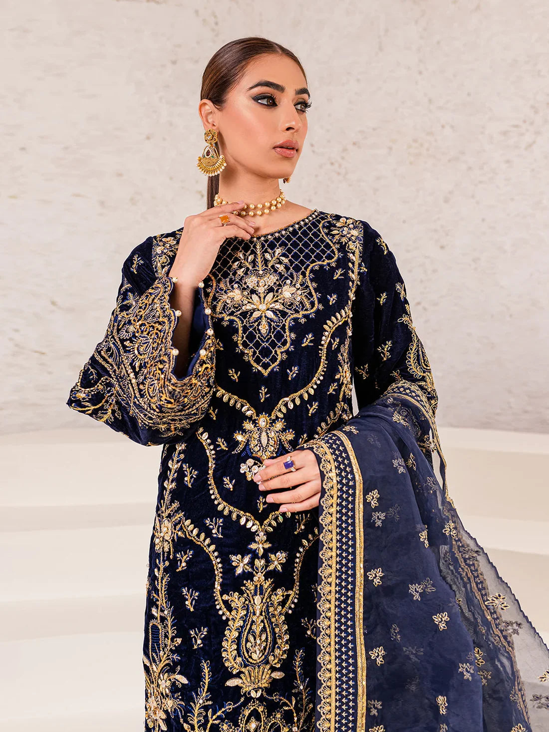 Gulaal Embroidered Velvet Suits Unstitched 3 Piece