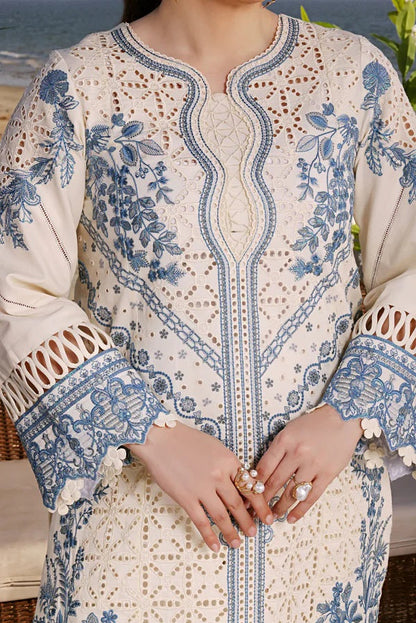 ANEELAS Luxury Chikankari Embroidered Lawn Unstitched 3PC Suit