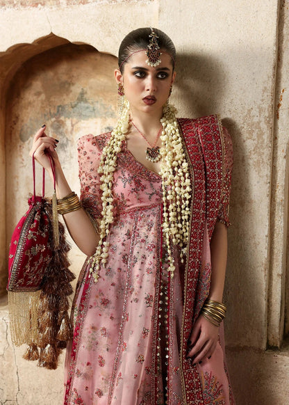 Hussain Rehar Luxury Organza Embroidered Unstitched 3PC Suit Roshanara