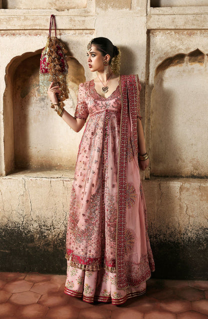 Hussain Rehar Luxury Organza Embroidered Unstitched 3PC Suit Roshanara