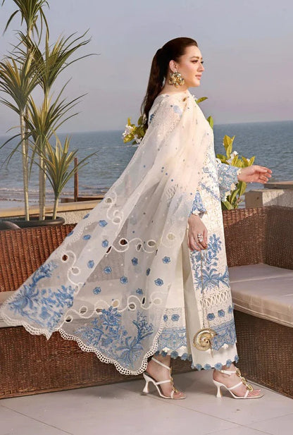 ANEELAS Luxury Chikankari Embroidered Lawn Unstitched 3PC Suit