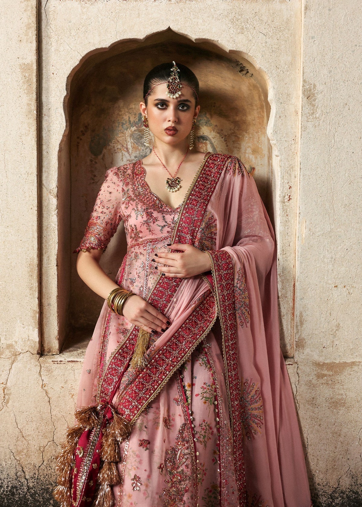 Hussain Rehar Luxury Organza Embroidered Unstitched 3PC Suit Roshanara