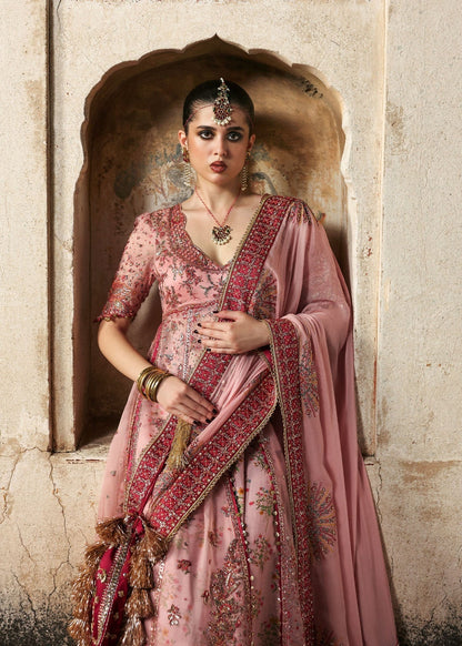 Hussain Rehar Luxury Organza Embroidered Unstitched 3PC Suit Roshanara