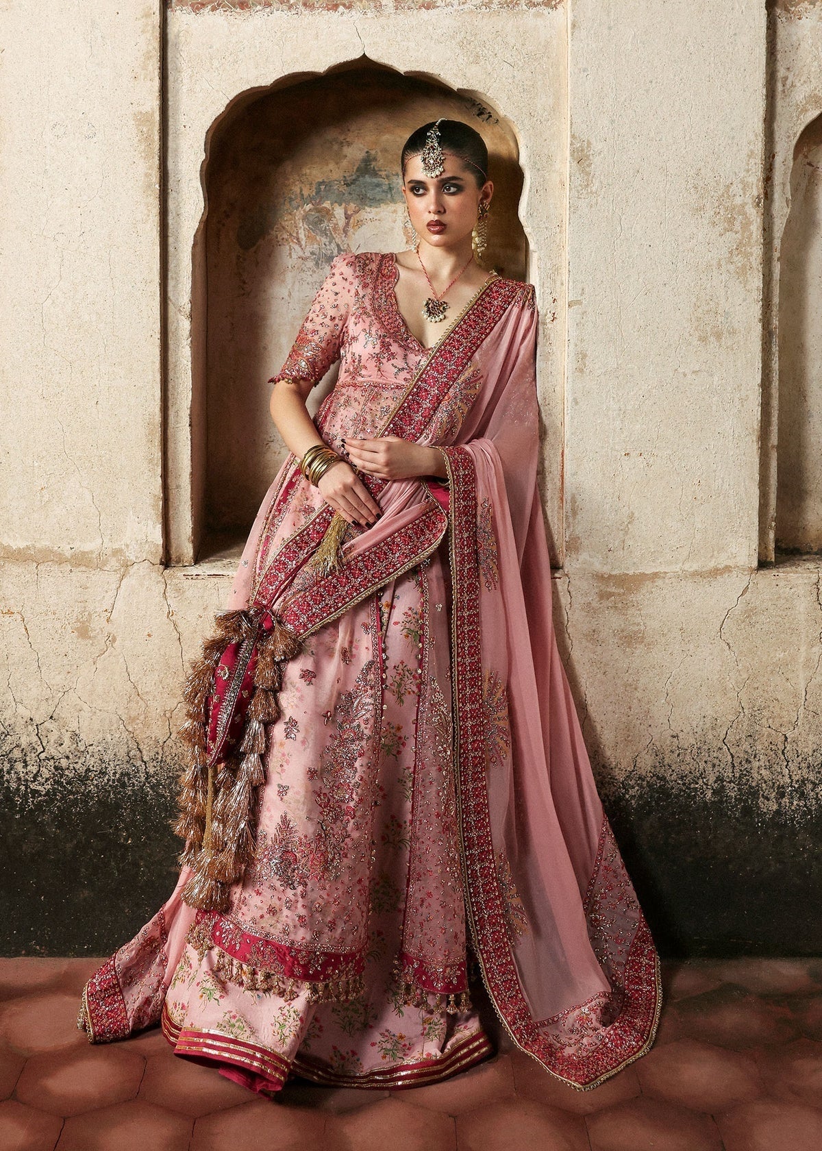 Hussain Rehar Luxury Organza Embroidered Unstitched 3PC Suit Roshanara