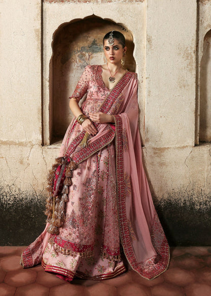 Hussain Rehar Luxury Organza Embroidered Unstitched 3PC Suit Roshanara