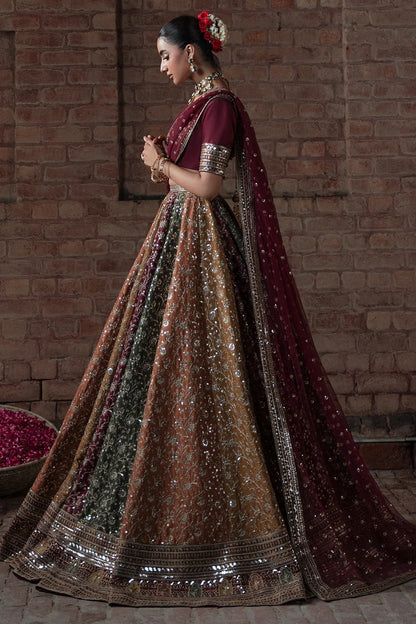 Mina Kashif - Raw Silk Embroidered 3 Piece Unstitched - Zah e Naseeb