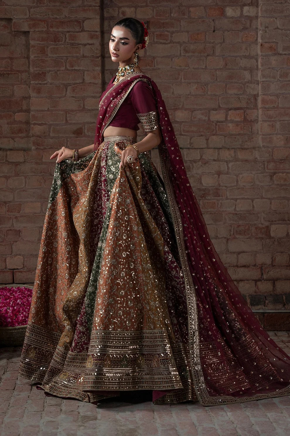 Mina Kashif - Raw Silk Embroidered 3 Piece Unstitched - Zah e Naseeb