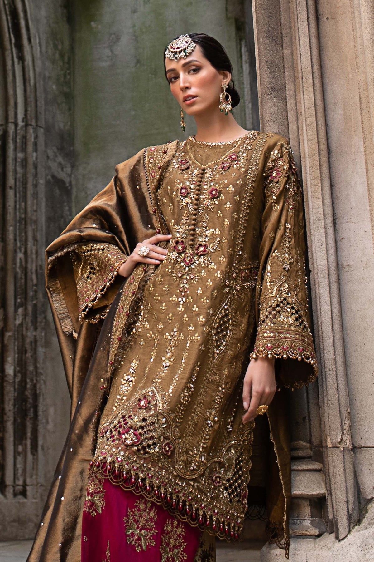 Maria.B Luxury Lava Silk Embroidered 3 Piece Unstitched