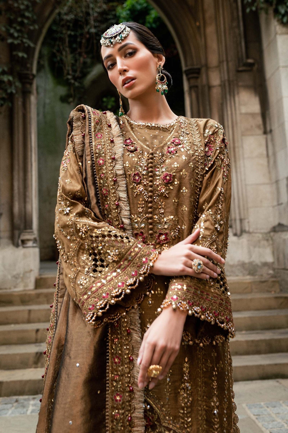Maria.B Luxury Lava Silk Embroidered 3 Piece Unstitched