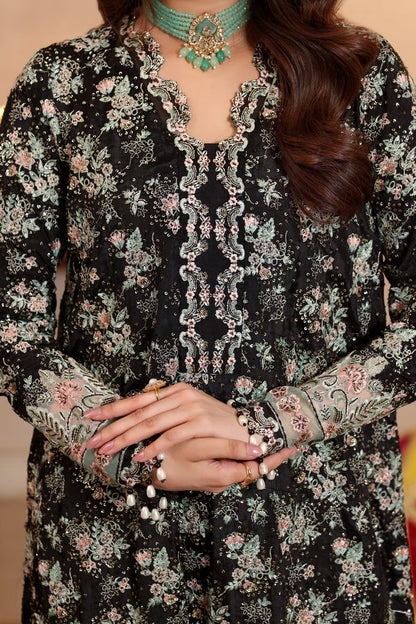 Aneelas Luxury Raw Silk Embroidered 3Pc Unstitched