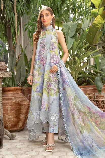 Maria.B Luxury Embroidered Swiss Lawn Unstitched 3Pc Suit