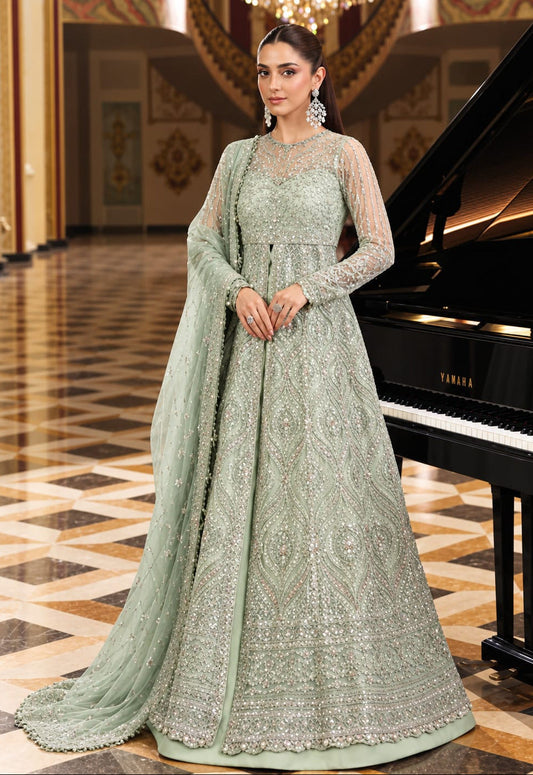 Elaf DIANA Luxury Net Embroidered 3Pc Unstitched Suit