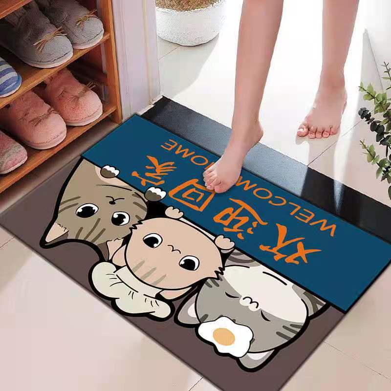 Absorbent Floor Mat Bedroom Cartoon Rug