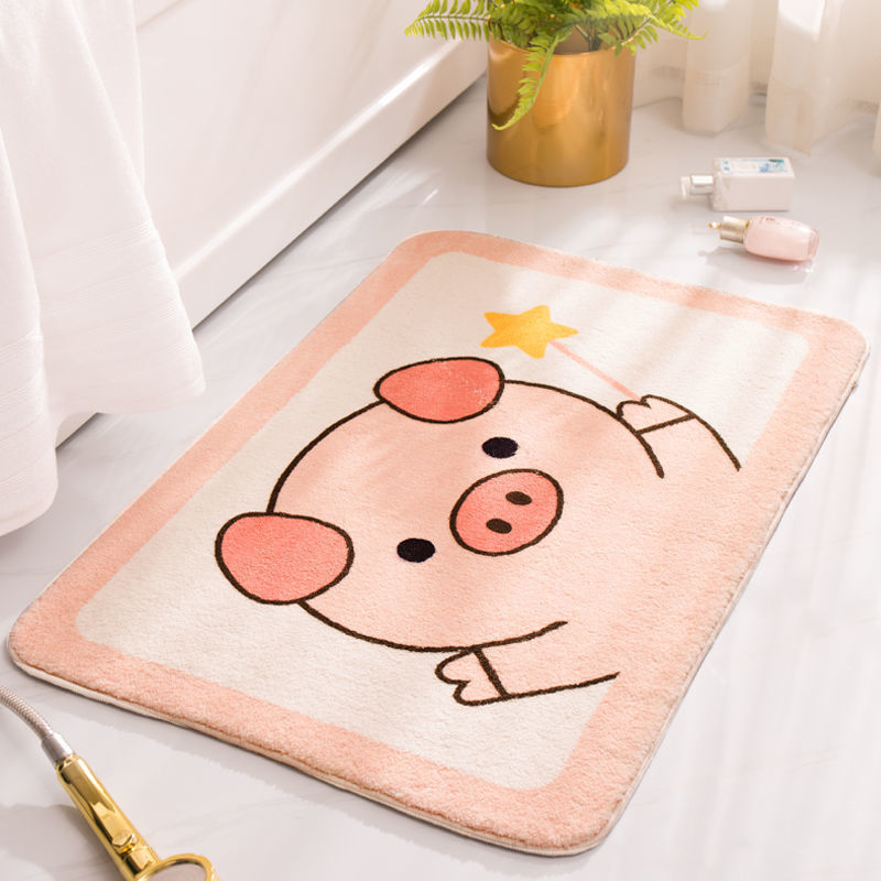 Absorbent Floor Mat Bedroom Cartoon Rug