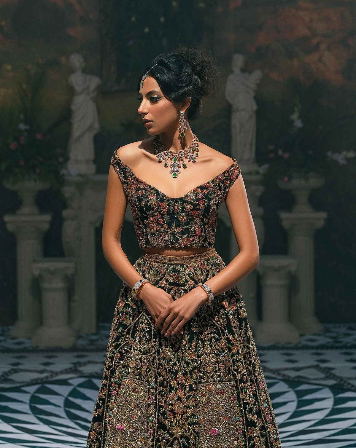 Fahad Hussayn Luxury Raw Silk Bridal Collection AJOOBA Fully Hand Made