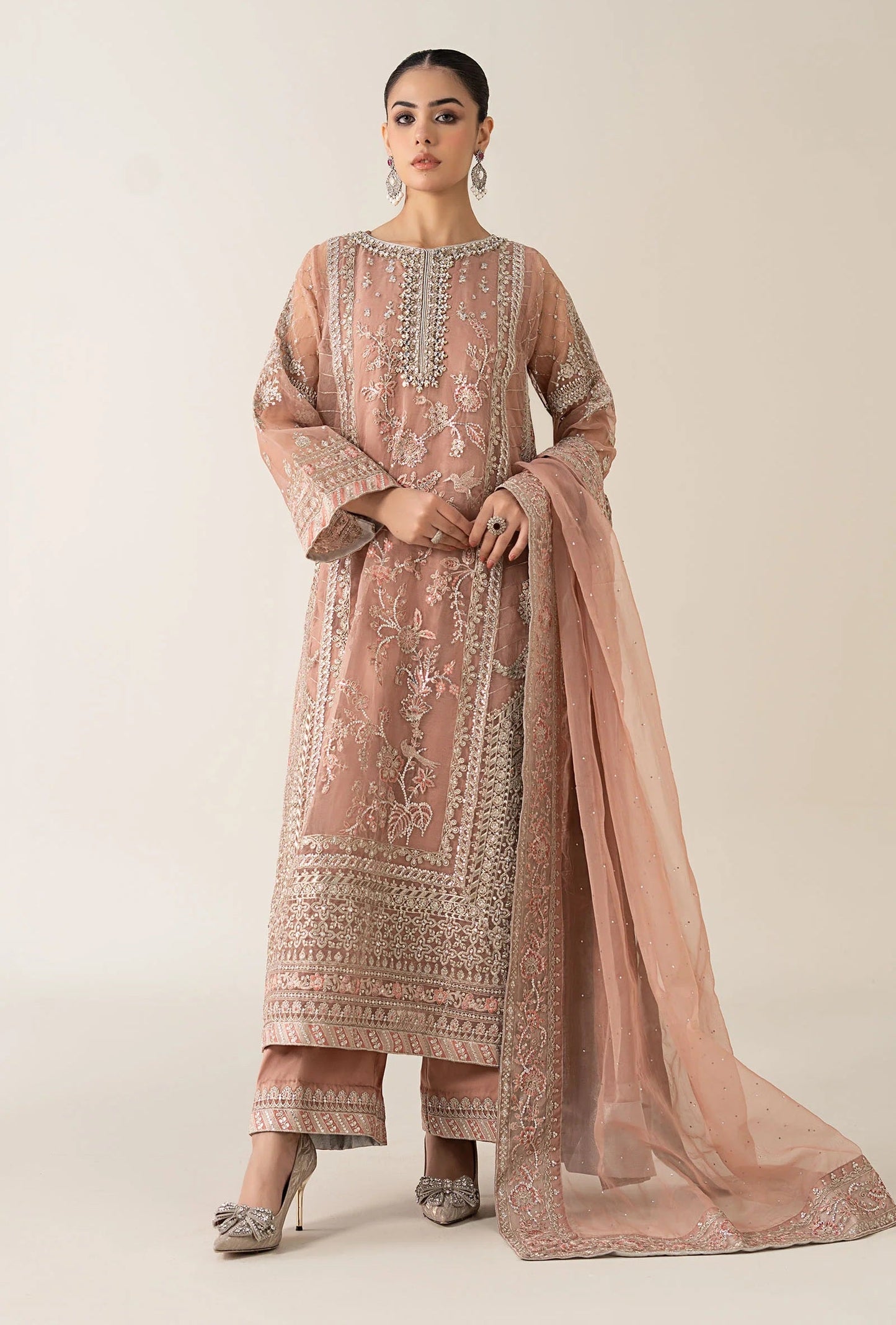 Maria.B - Luxury Raw Silk Embroidered 3 Piece Unstitched