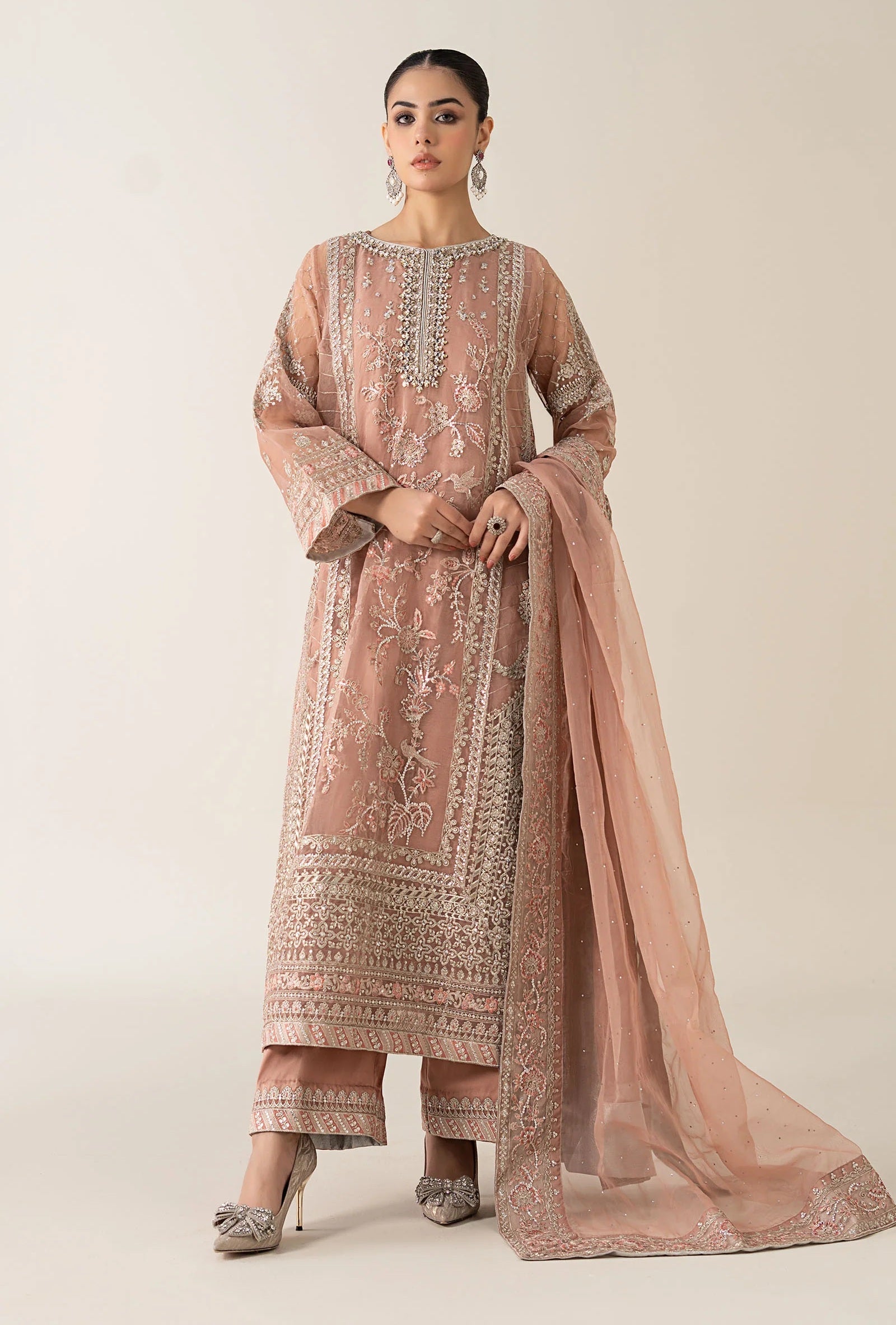 Maria.B - Luxury Raw Silk Embroidered 3 Piece Unstitched