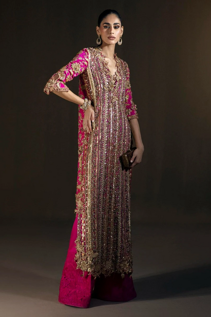 Sana Safinaz Wedding Couture Luxury Hand Made Raw Silk Collection