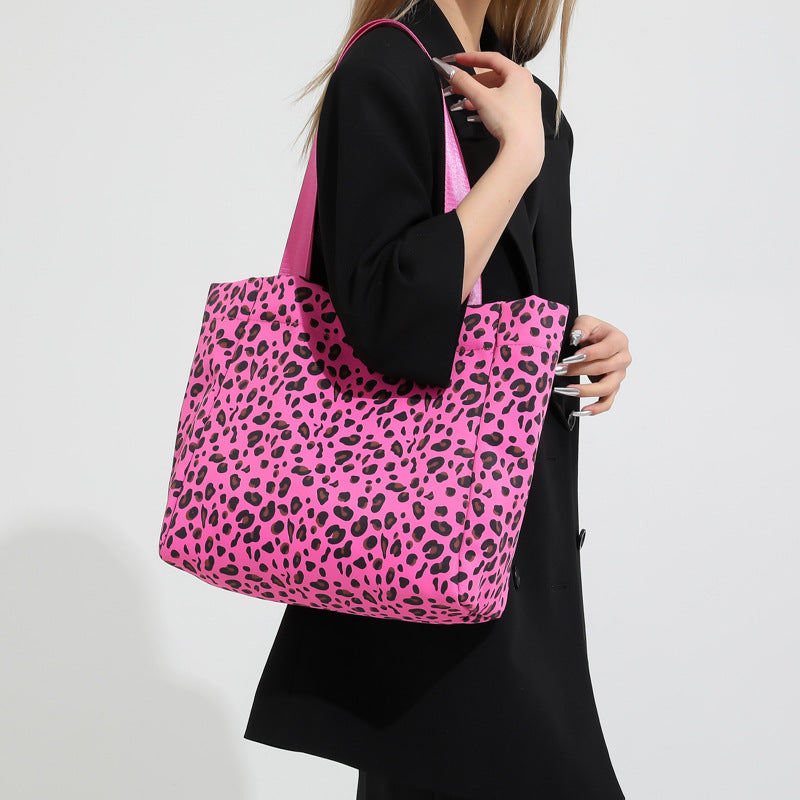 Fashion Leopard Print Tote Shoulder Bag