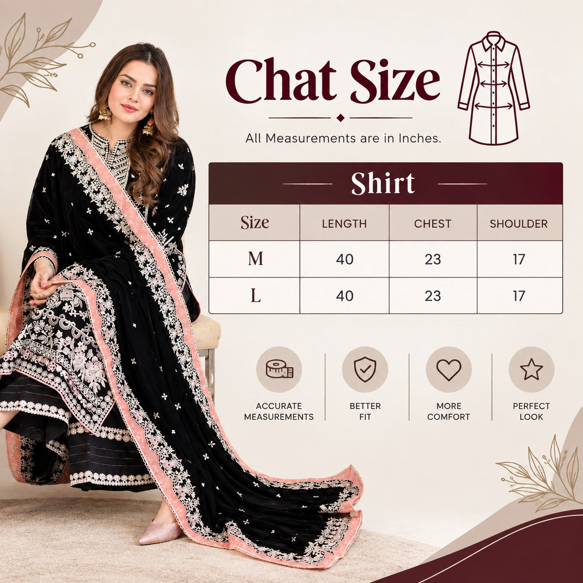 Aneelas Luxury Velvet Embroidered Unstitched / Stitched Suit