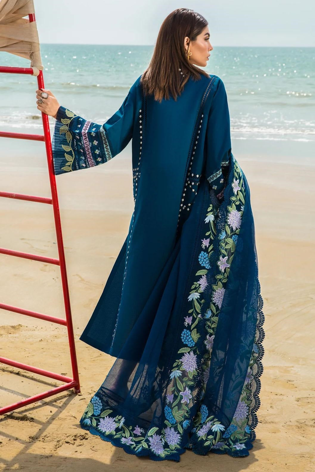 Crimson By Saira Shakira Luxury Lawn Embroidered 3 Piece Unstitched Bohemian Summer D7A