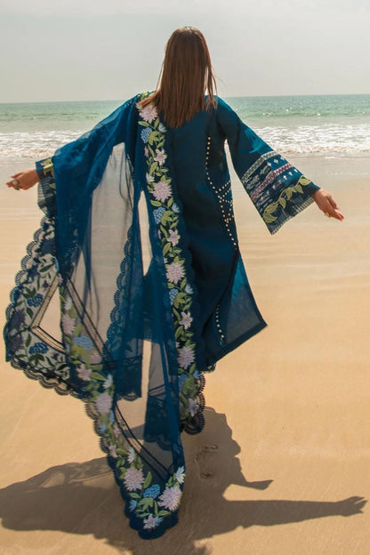 Crimson By Saira Shakira Luxury Lawn Embroidered 3 Piece Unstitched Bohemian Summer D7A