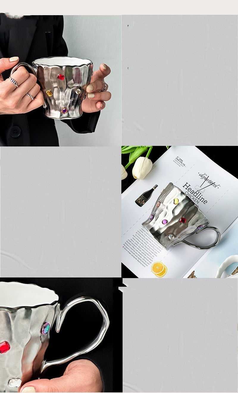 Atmosphere Glass Diamond Couple Mug