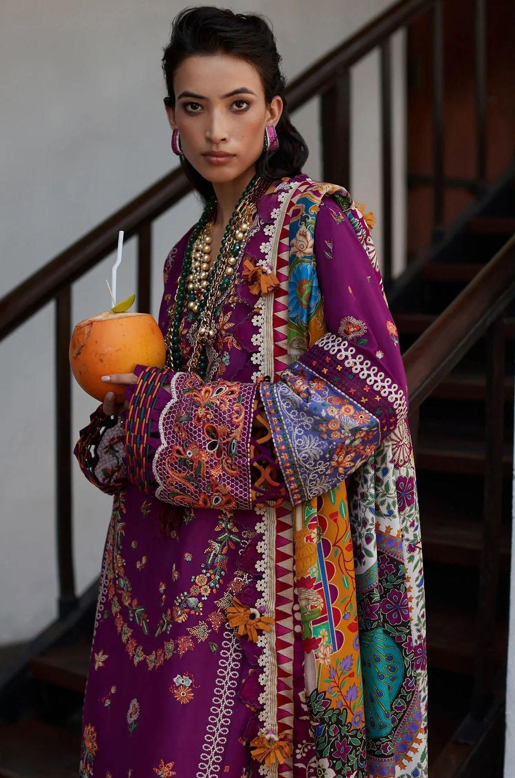 Elan Embroidered Lawn Suits Unstitched 3 Piece B Aalia - Summer Collection