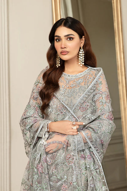 Zarif Grace - Luxury Net Embroidered 3 Piece Unstitched