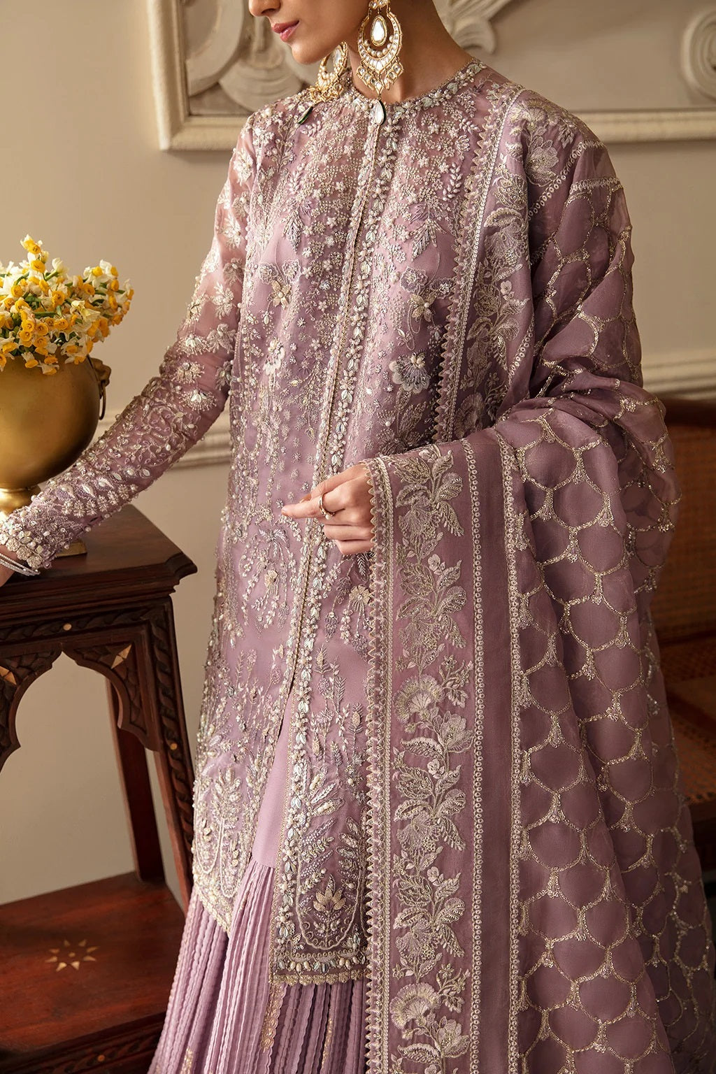 Soraya Luxury Organza Embroidered Unstitched 3PC Suit - SEHR